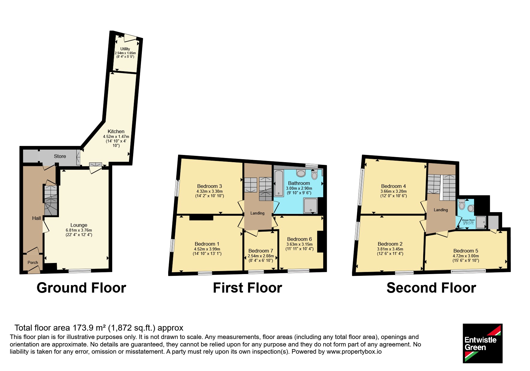 13, Yorkshire Street, Lancashire floorplan