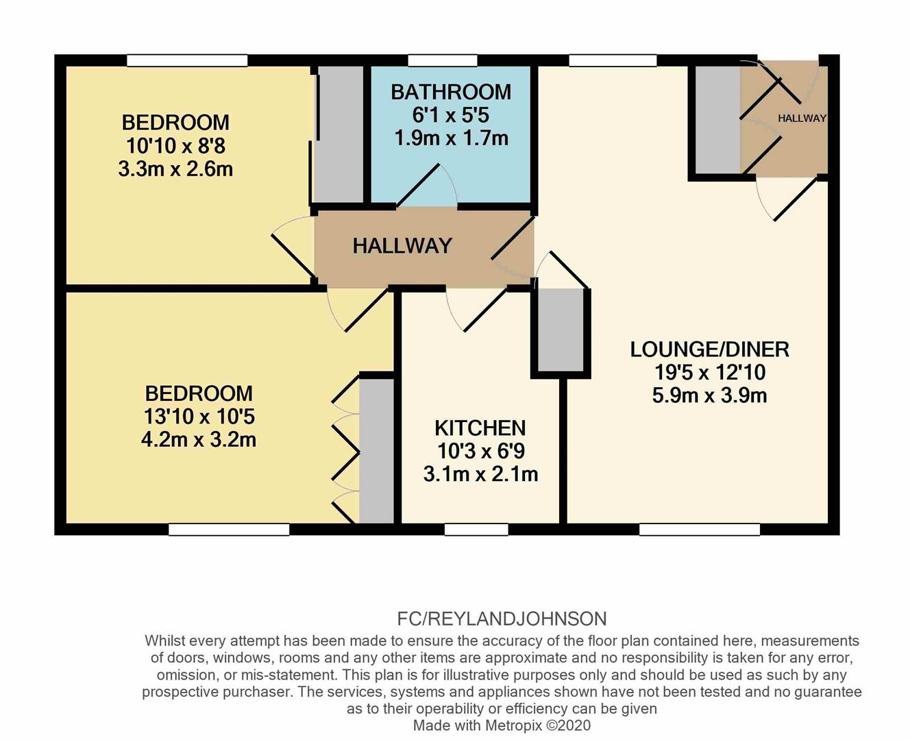221, Fold Croft, Harlow floorplan