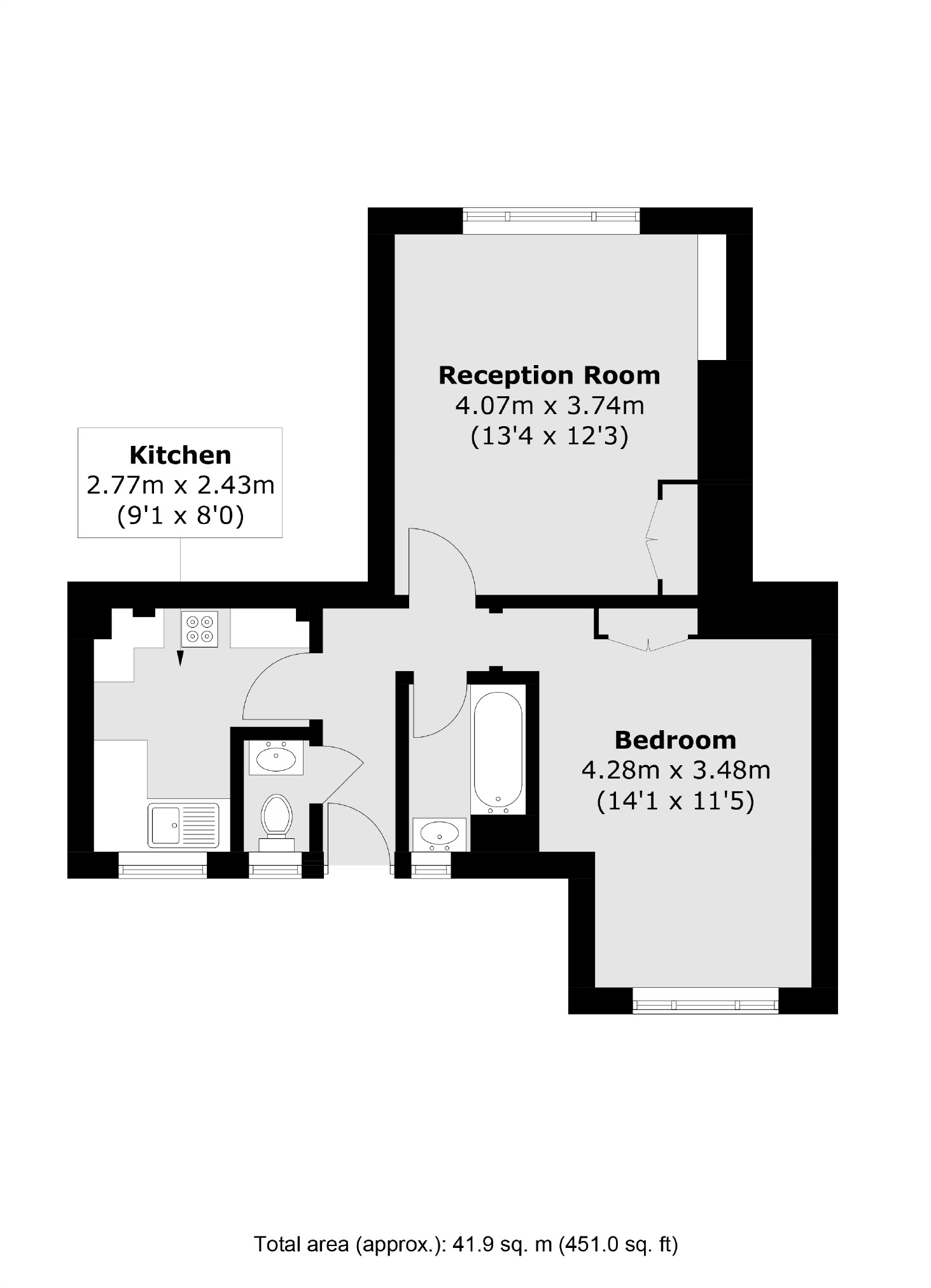 Flat 15, Lawson House, White City Estate, London floorplan