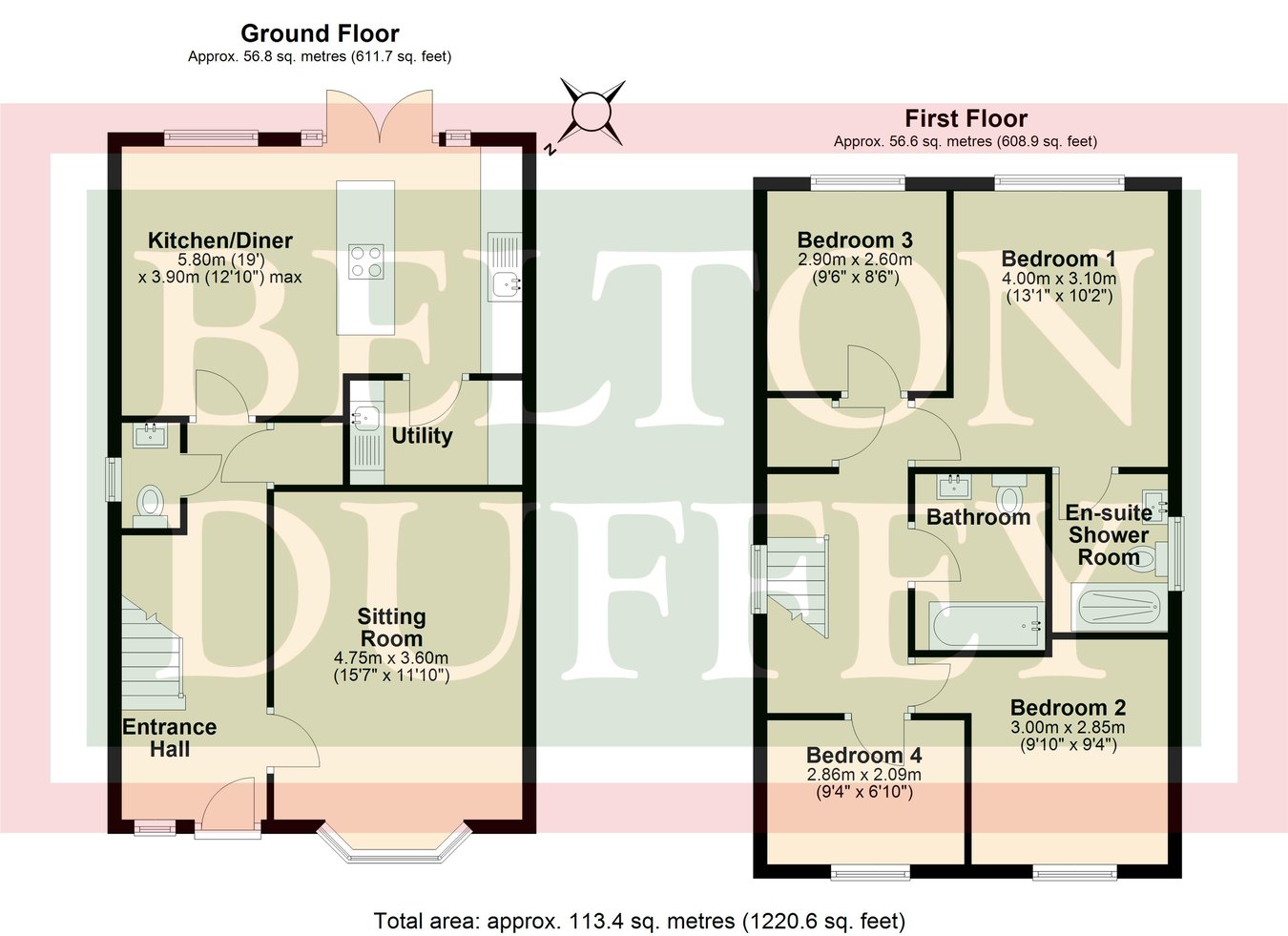 14, Woods Place, Little Snoring floorplan