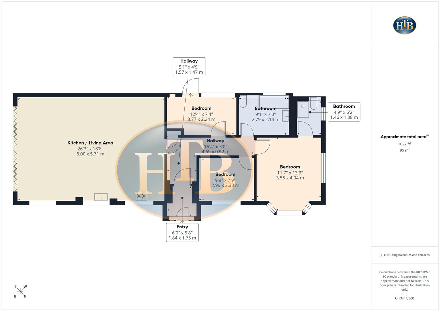 1, Wolsey Drive, Walton on Thames floorplan