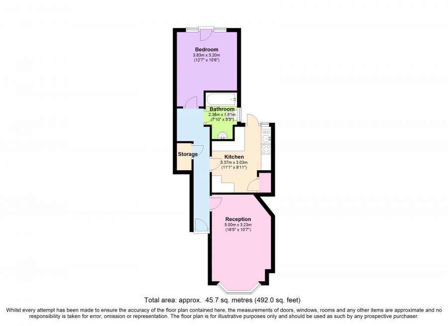 1 Bedrooms Flat to rent in Bedford Road, Crouch End N8