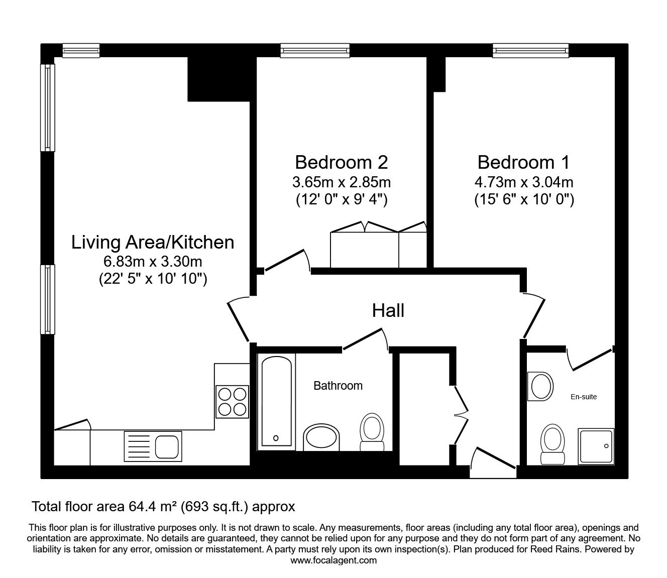 Apartment 25, 2, Advent Way, Manchester floorplan