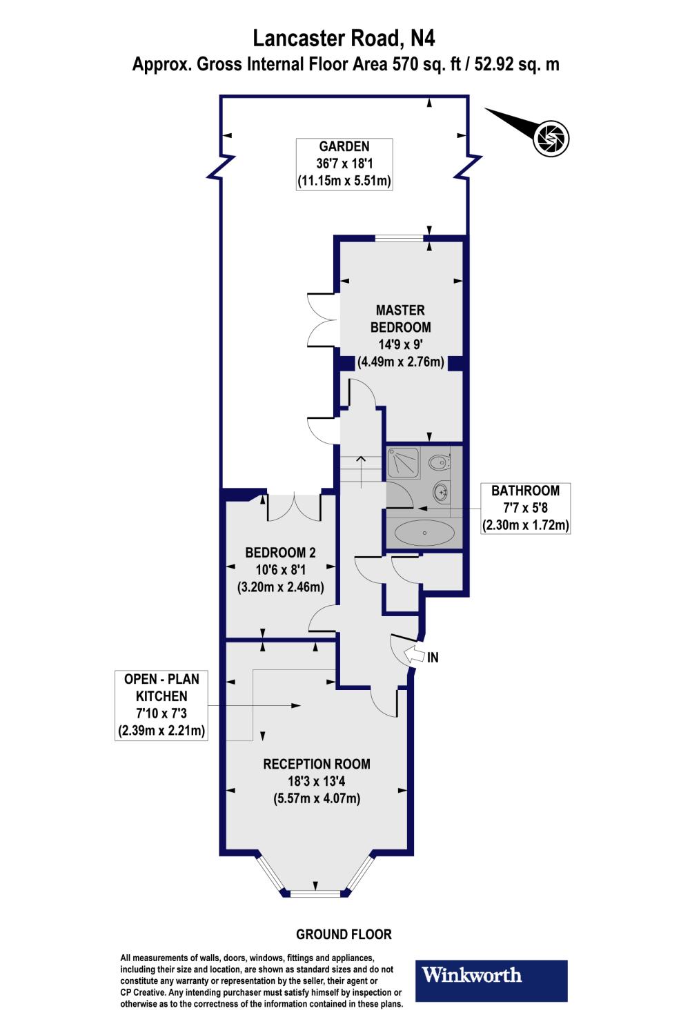 2 Bedrooms Flat for sale in Lancaster Road, Stroud Green, London N4