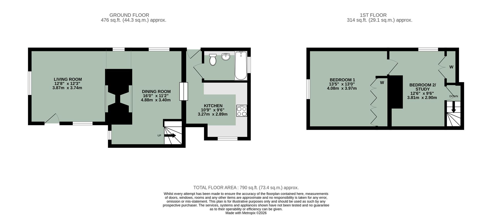 3, The Green, Chalgrove floorplan