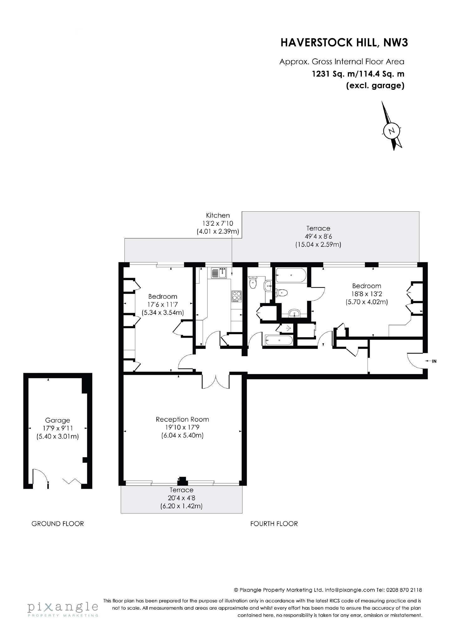 2 Bedrooms Flat for sale in Haverstock Hill, London NW3