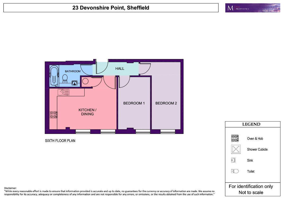 Apt 23 Devonshire Point, Sheffield floorplan