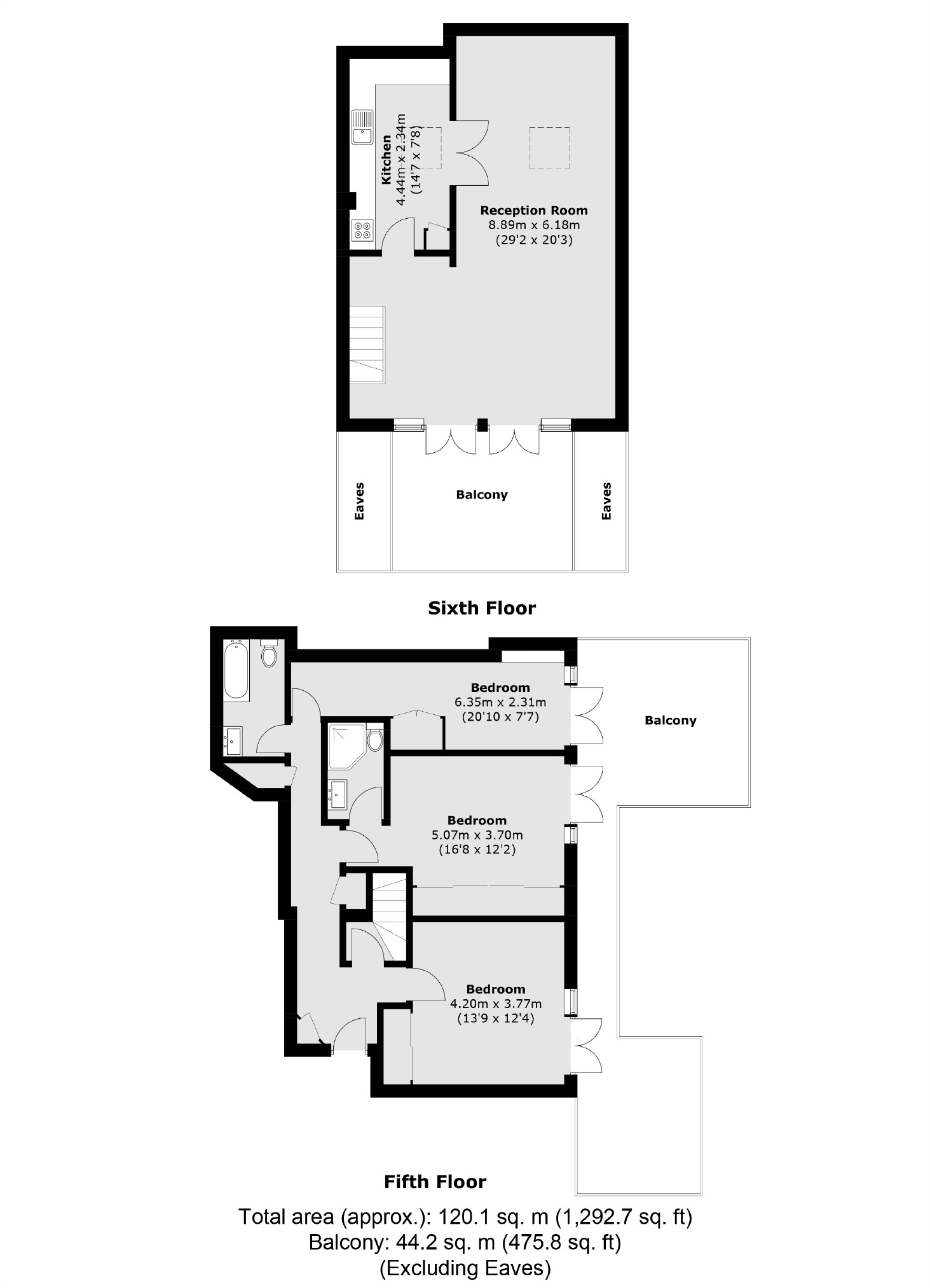 Flat 31, Roberts Court, 45, Barkston Gardens, London floorplan