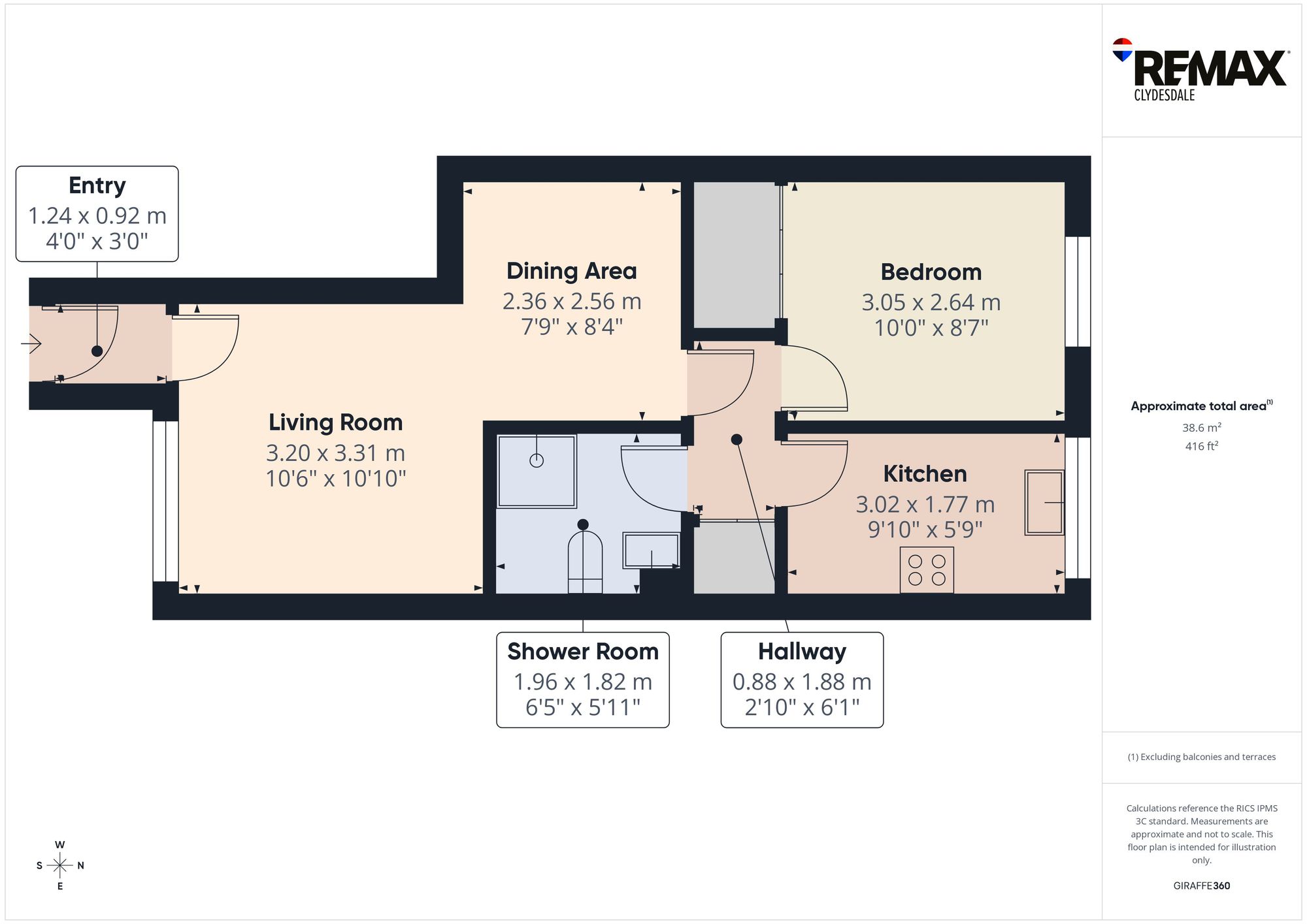 3 Kenilworth Court, Carluke floorplan