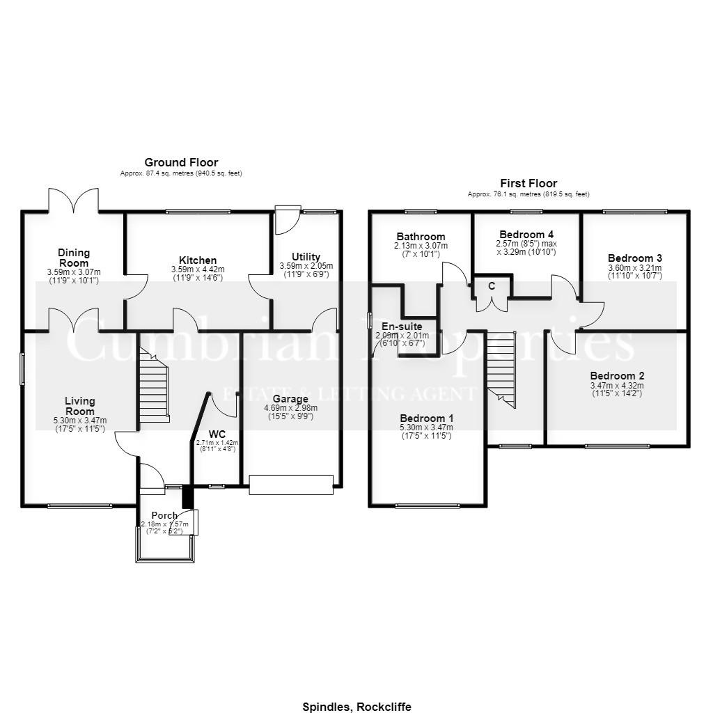 Spindles, Rockcliffe, Carlisle floorplan