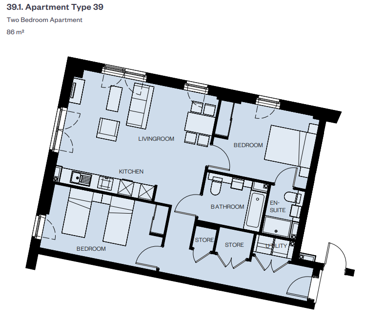C85, The Charter, New Swan Yard, Gravesend, Gravesend floorplan