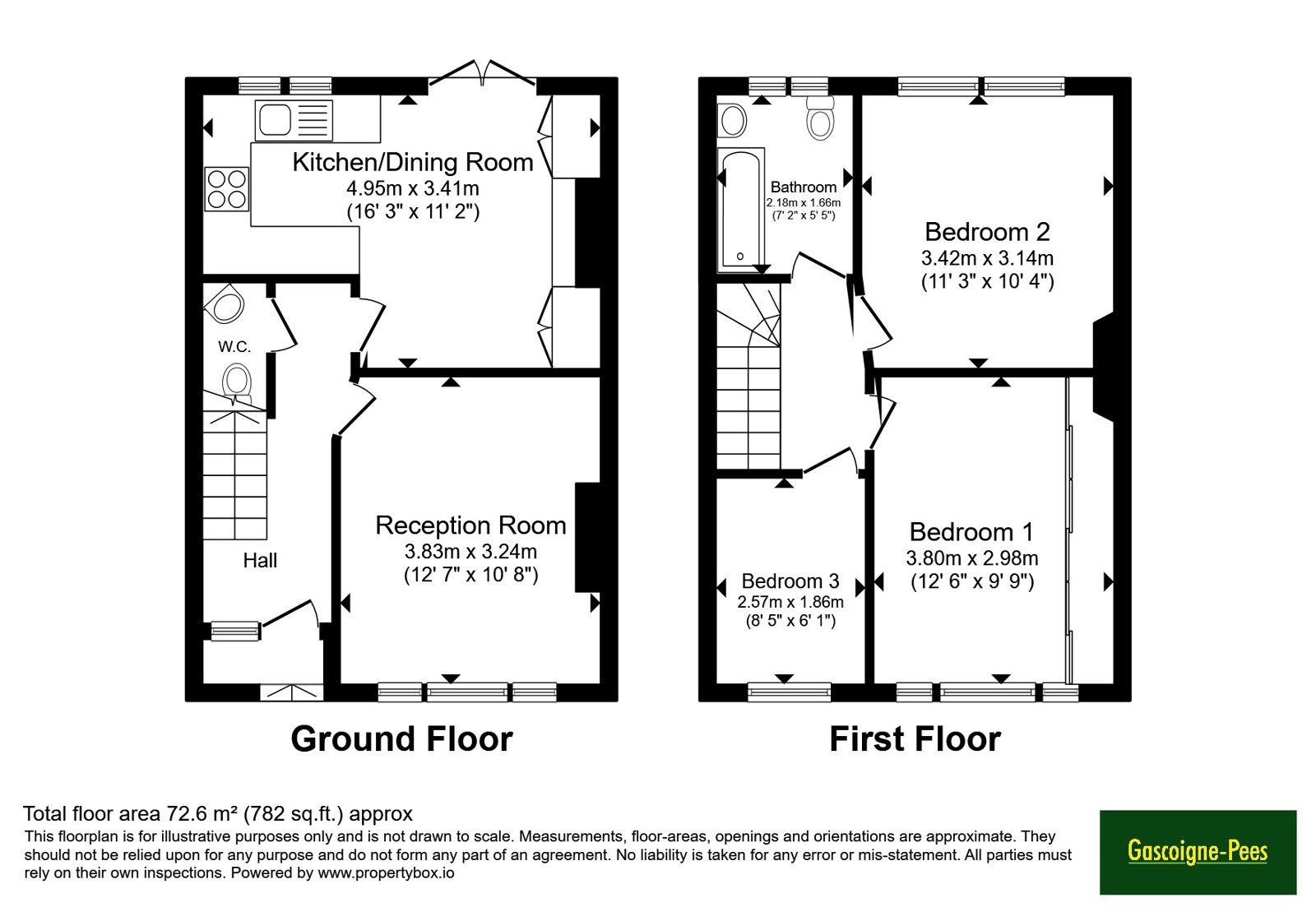 63, Chantry Road, Chessington floorplan