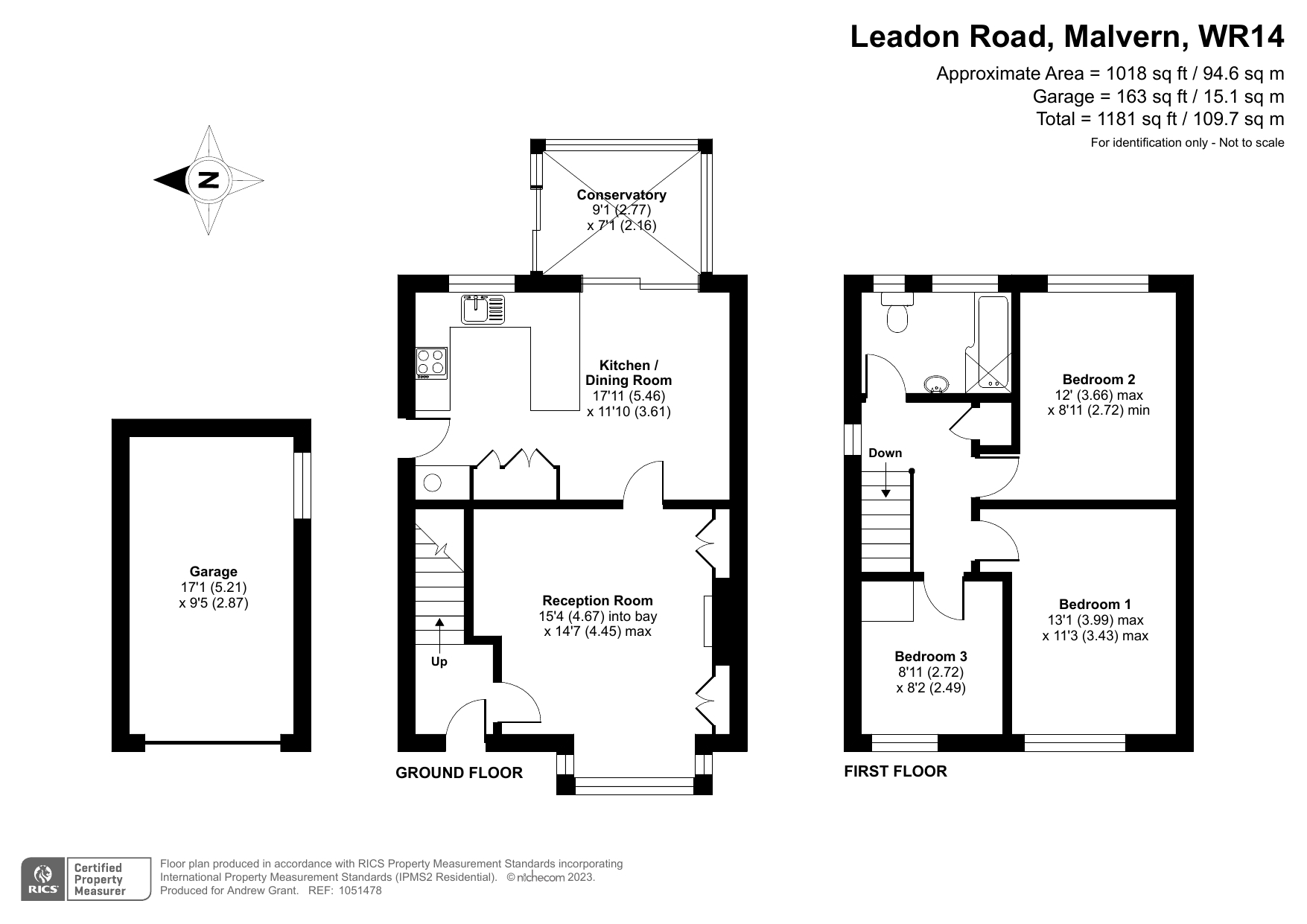 21, Leadon Road, Malvern floorplan