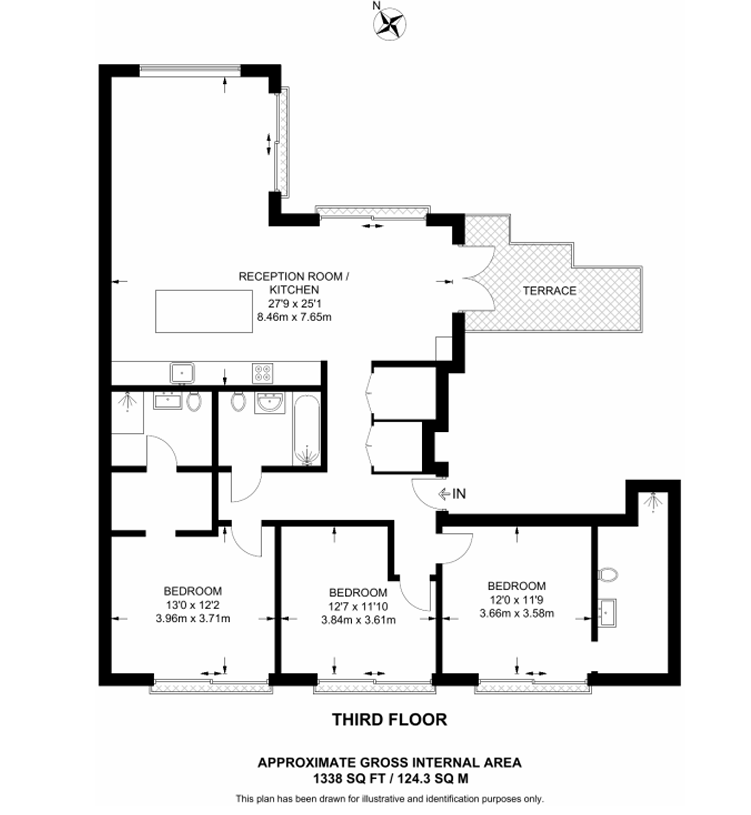 Flat 7, 17, Homer Row, London floorplan