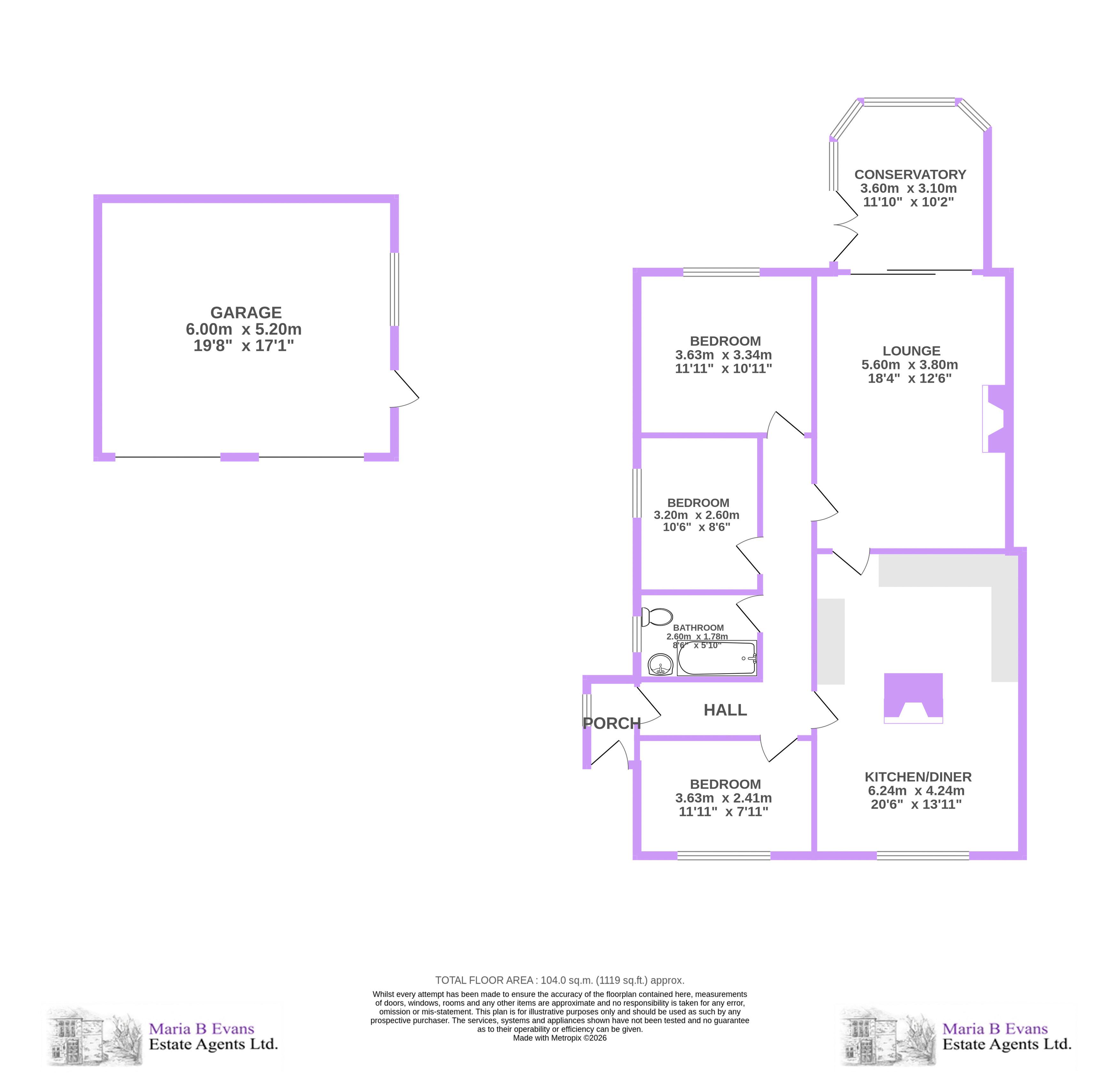 Hollybank, Bradshaw Lane, Ormskirk floorplan
