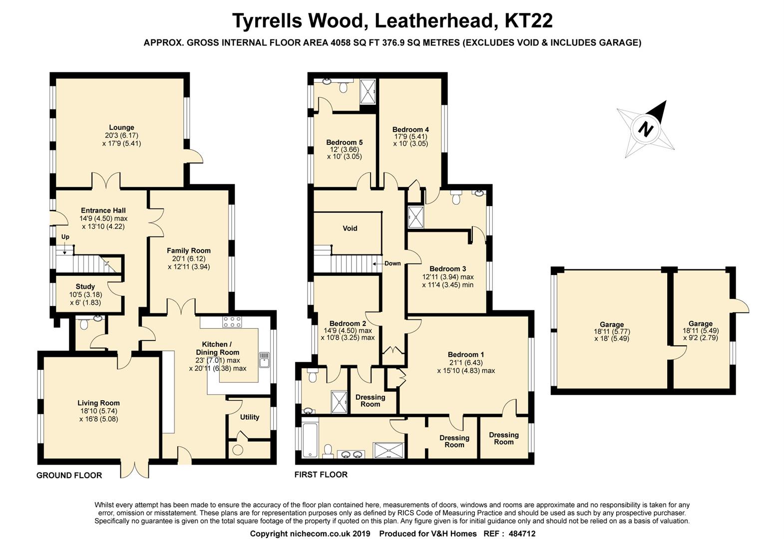 5 Bedrooms Detached house for sale in Tyrrells Wood, Leatherhead KT22