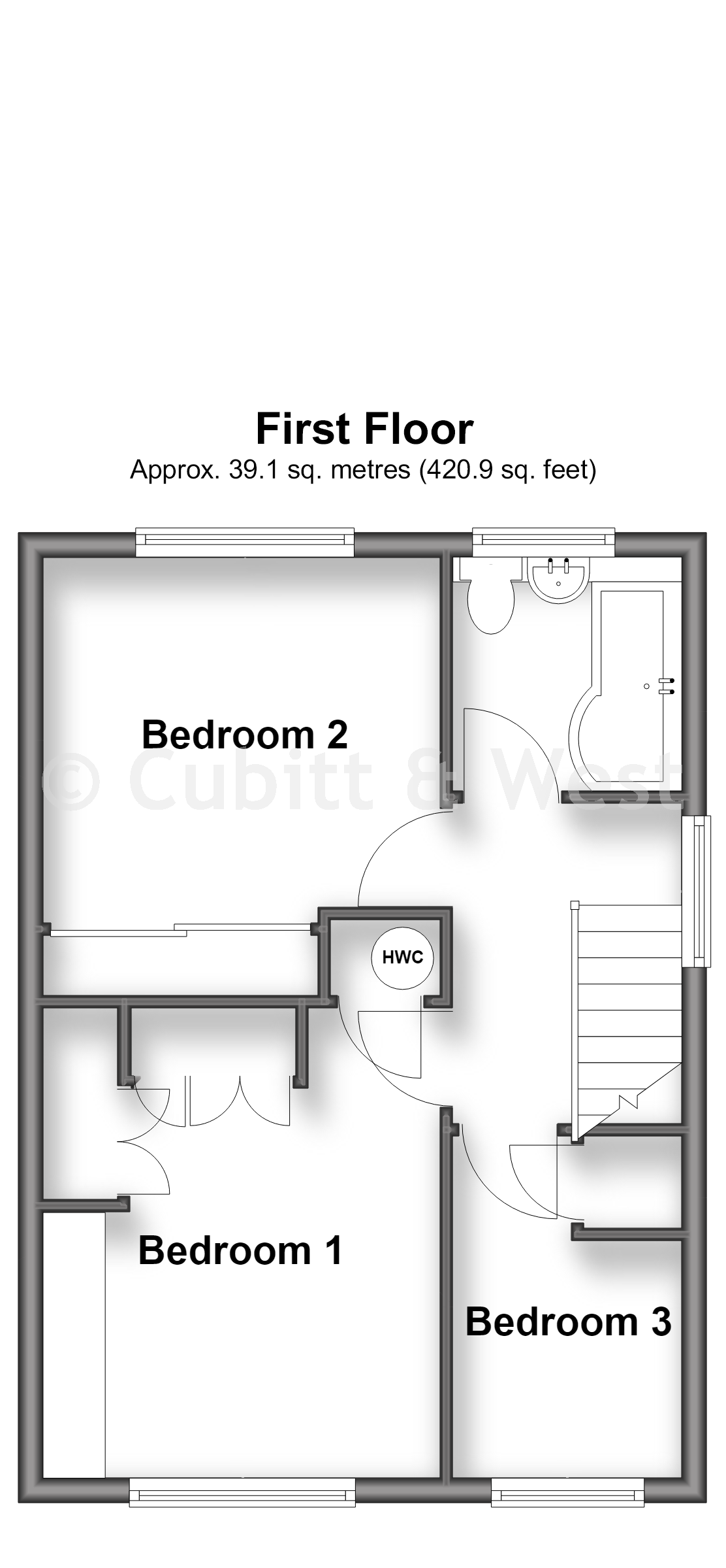 31, Woburn Road, Crawley floorplan