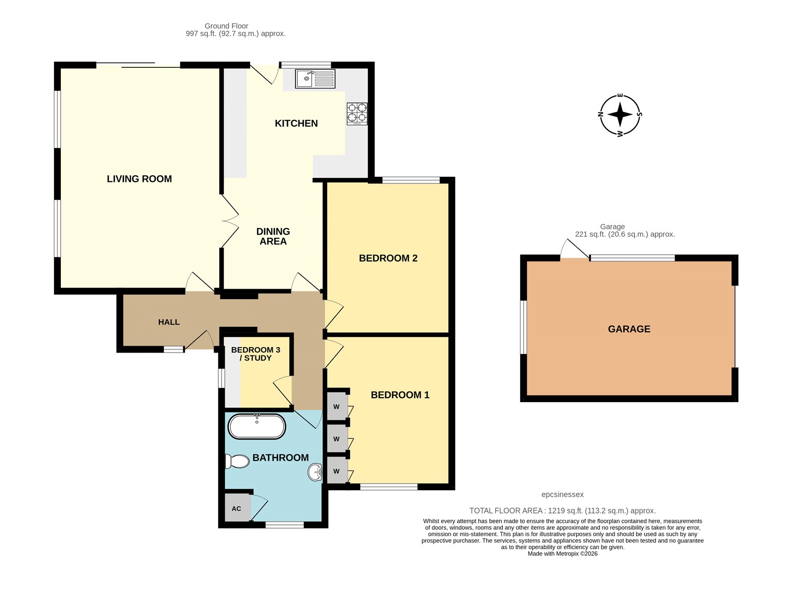 15, Pilgrims Close, Brentwood floorplan