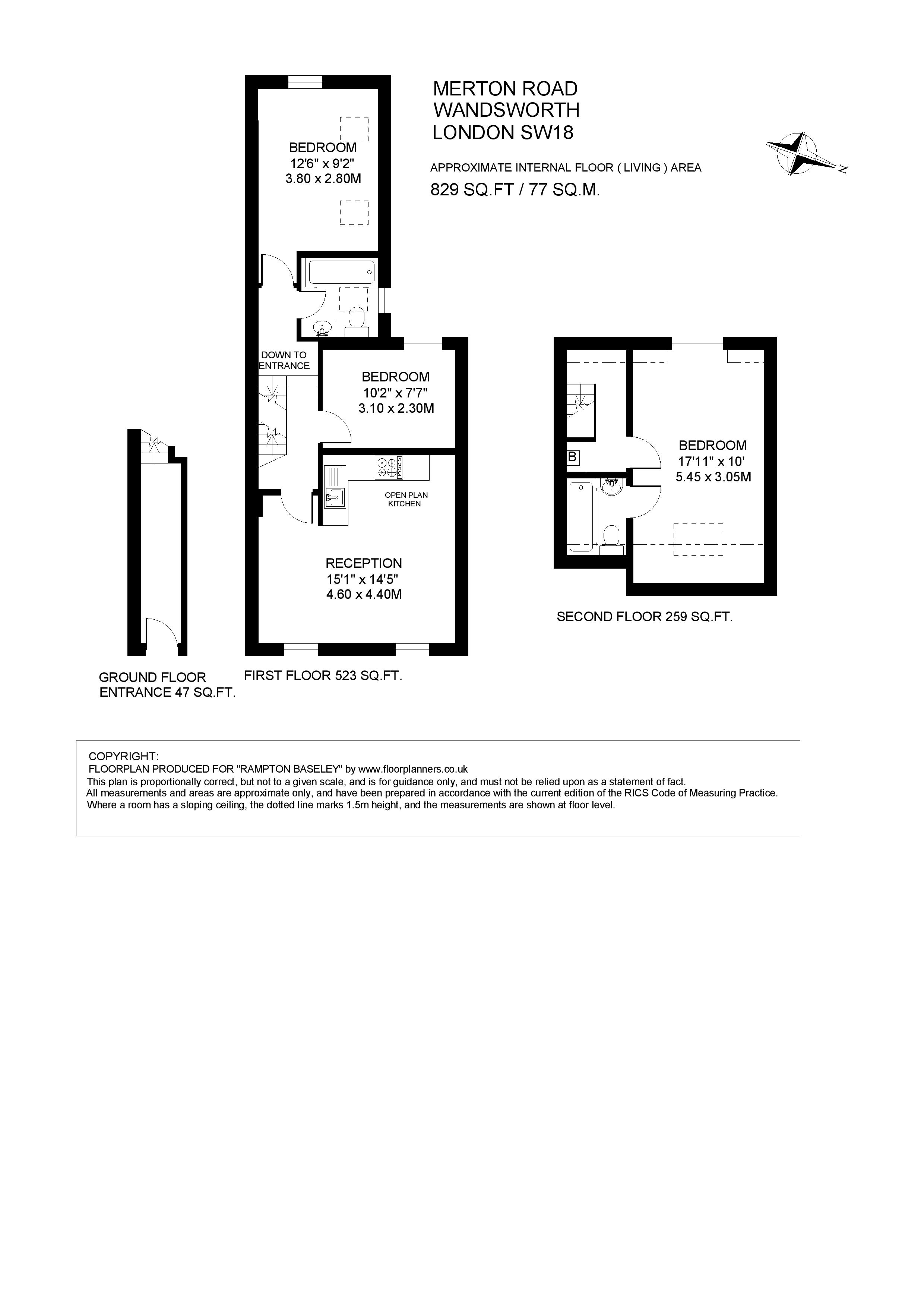 284B, Merton Road, London floorplan