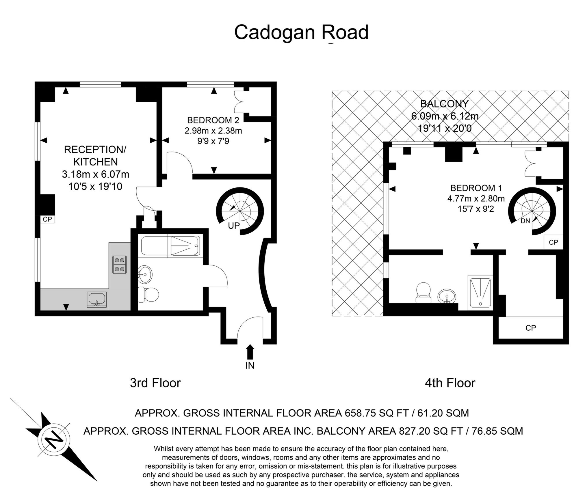 2 Bedrooms Flat to rent in Cadogan Road, London SE18