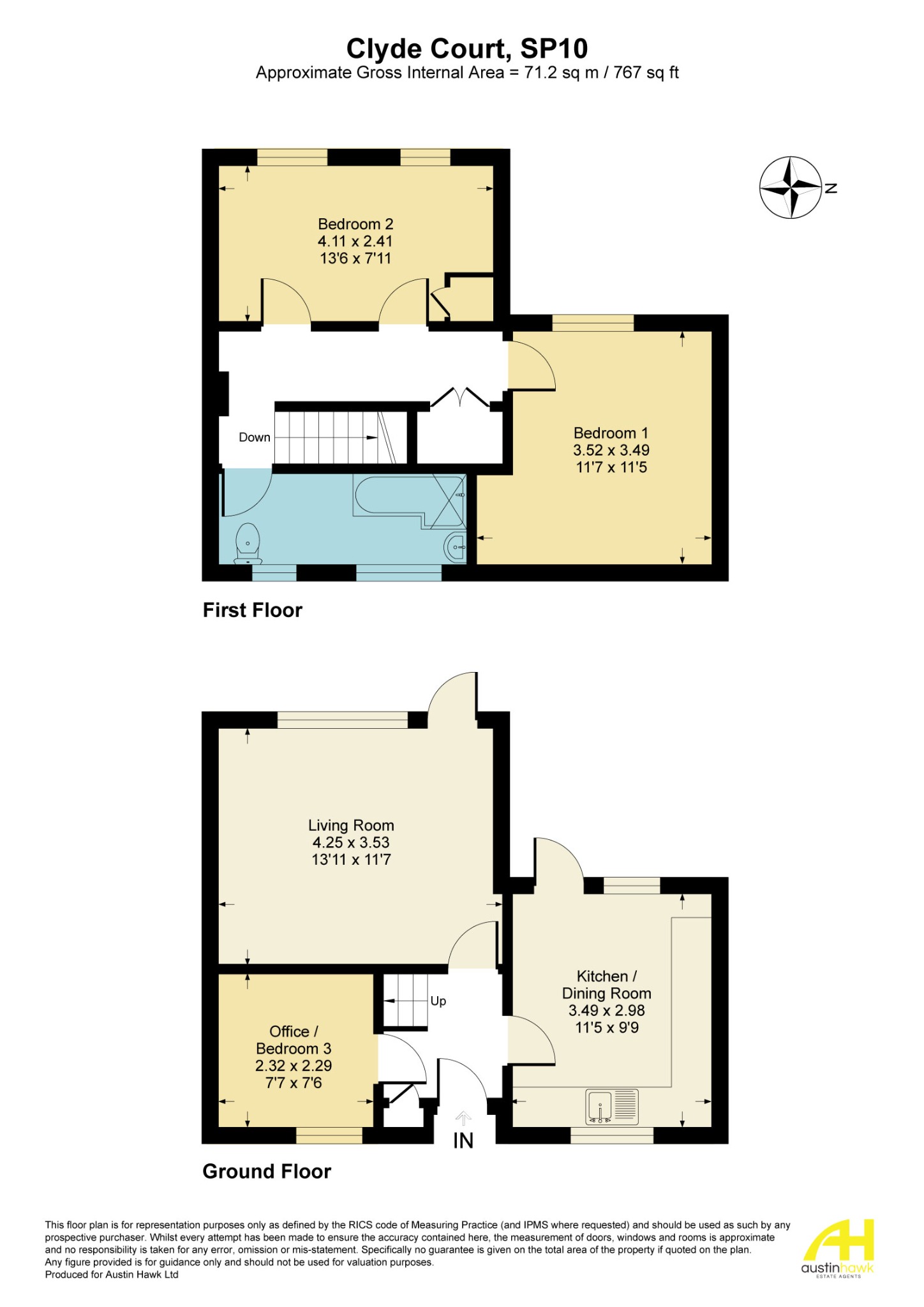 3 Clyde Court, Andover floorplan