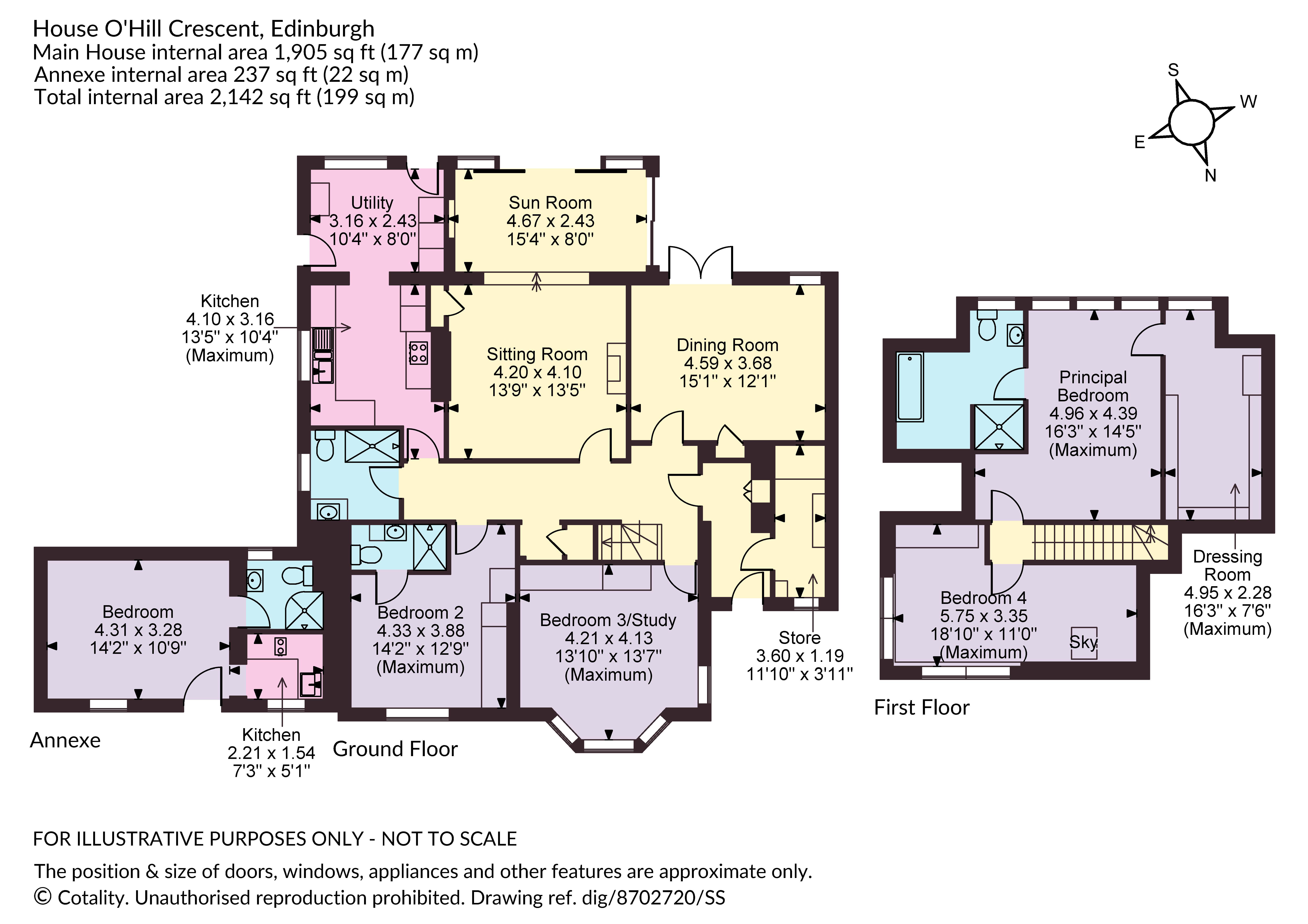 1, House O'Hill Crescent, Midlothian floorplan