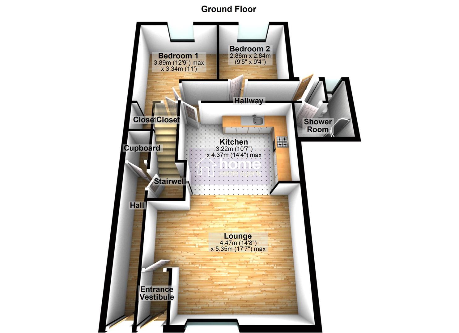 9a, Pearl Street, Denton floorplan