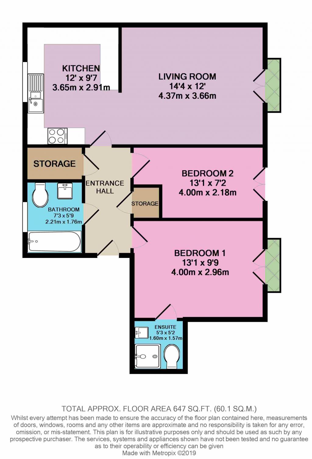 2 Bedrooms Flat for sale in Maldives Terrace, Newton Leys, Bletchley, Milton Keynes MK3