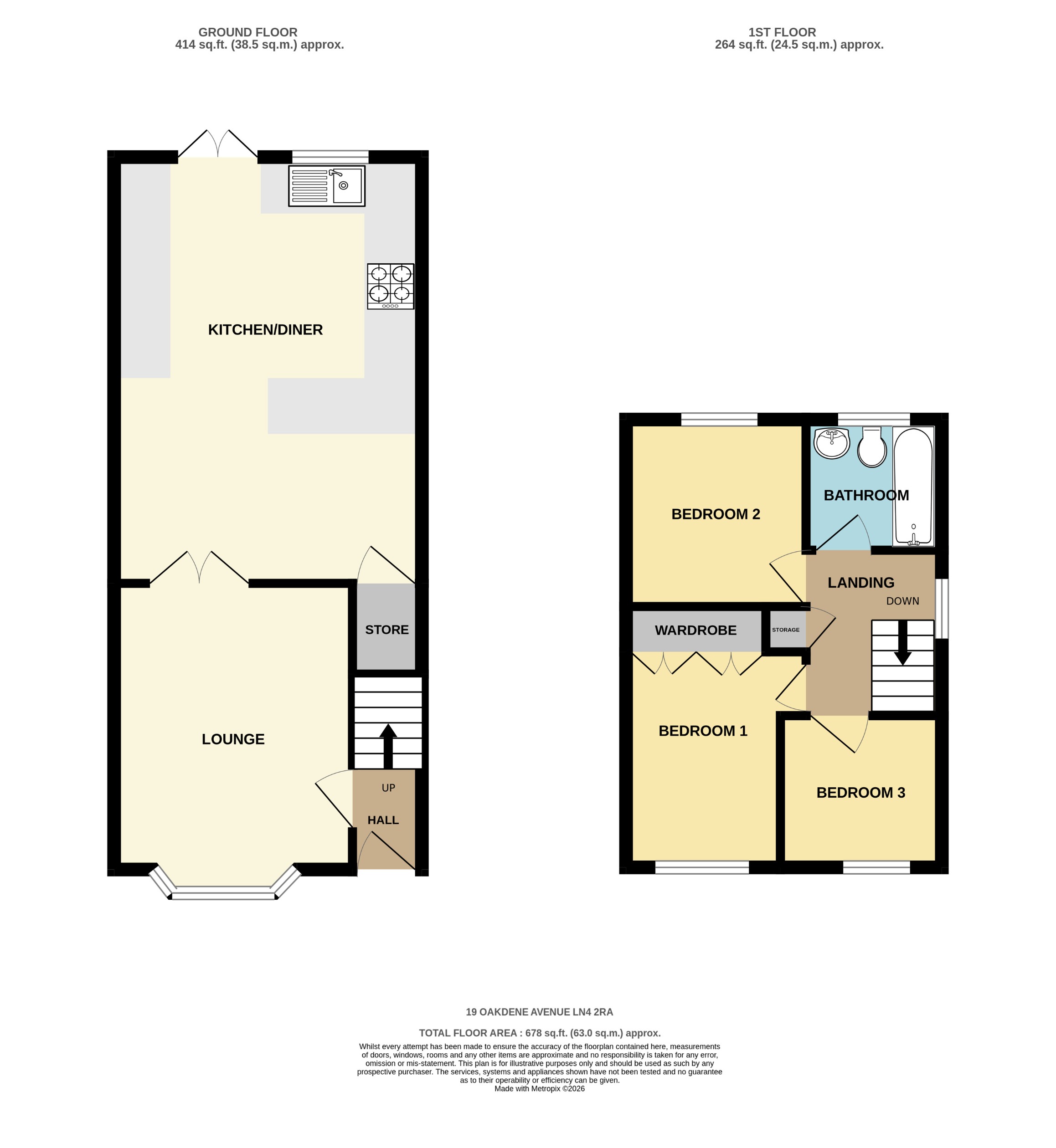 19, Oakdene Avenue, Bracebridge Heath floorplan