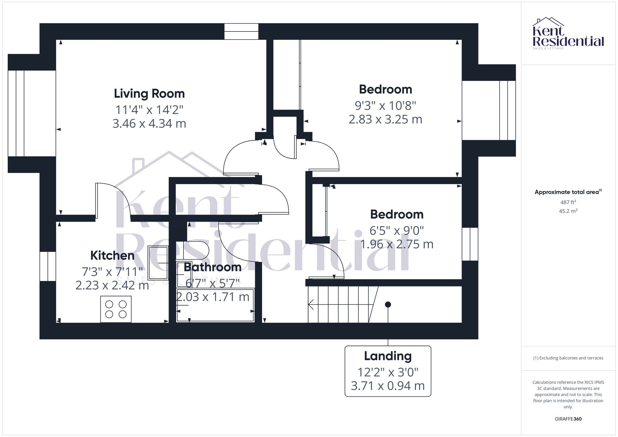 9 Penhurst Close, Maidstone floorplan
