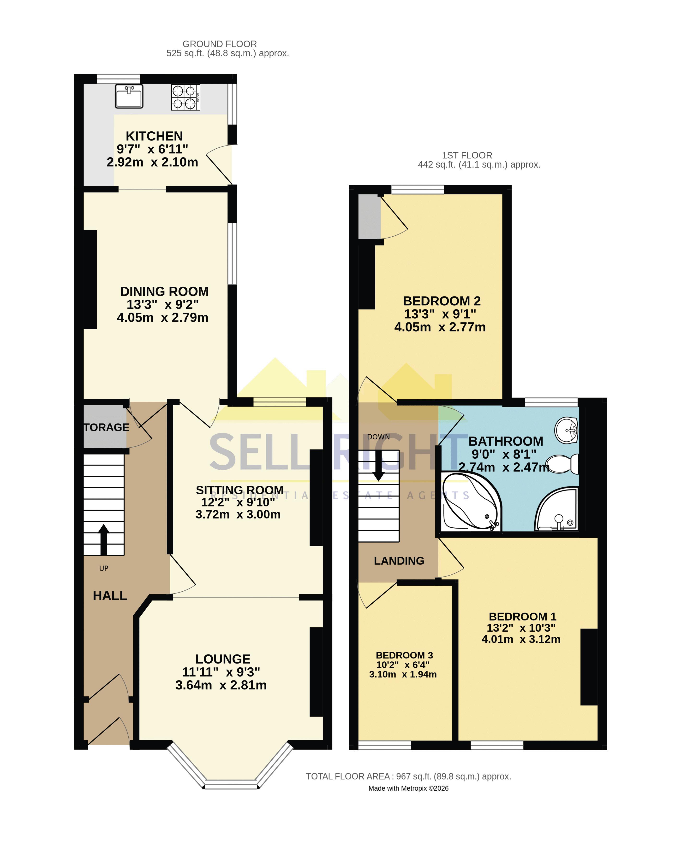 2, Woodland Terrace, Pontypridd floorplan