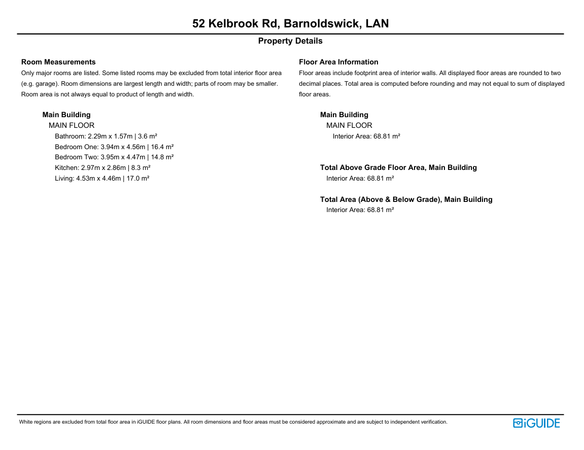 52, Kelbrook Road, Lancashire floorplan