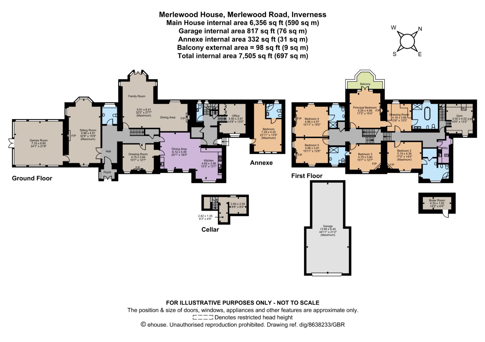 Merlewood House, 14, Merlewood Road, Highland floorplan