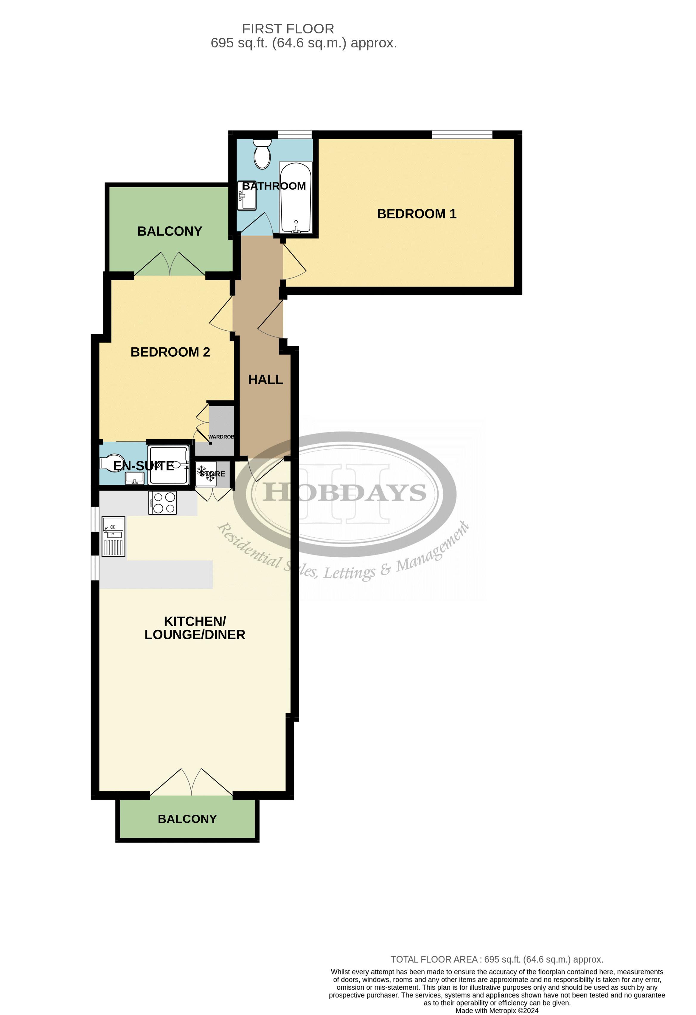 239 Mutton Lane, Potters Bar floorplan
