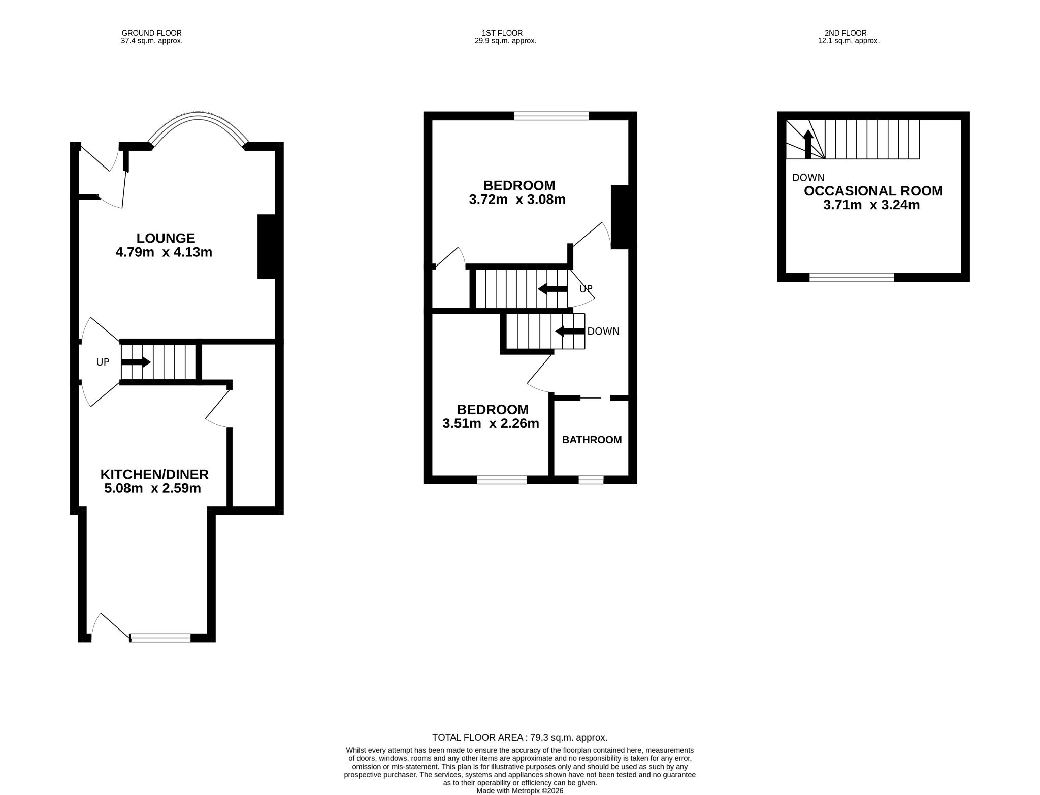 48 Park Road, Thackley floorplan