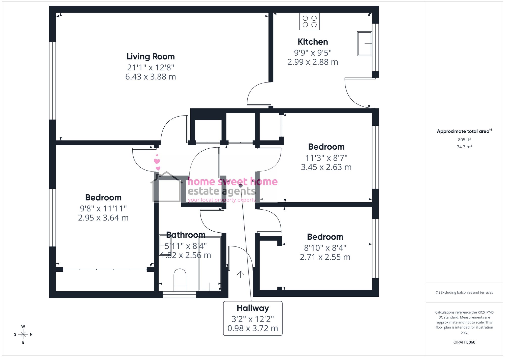 12 Castlehill Gardens, Inverness floorplan