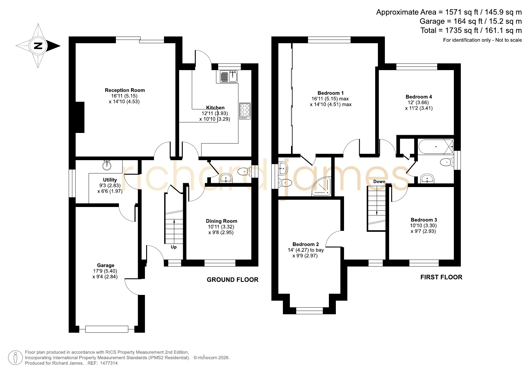 60, Glenville Close, Royal Wootton Bassett floorplan