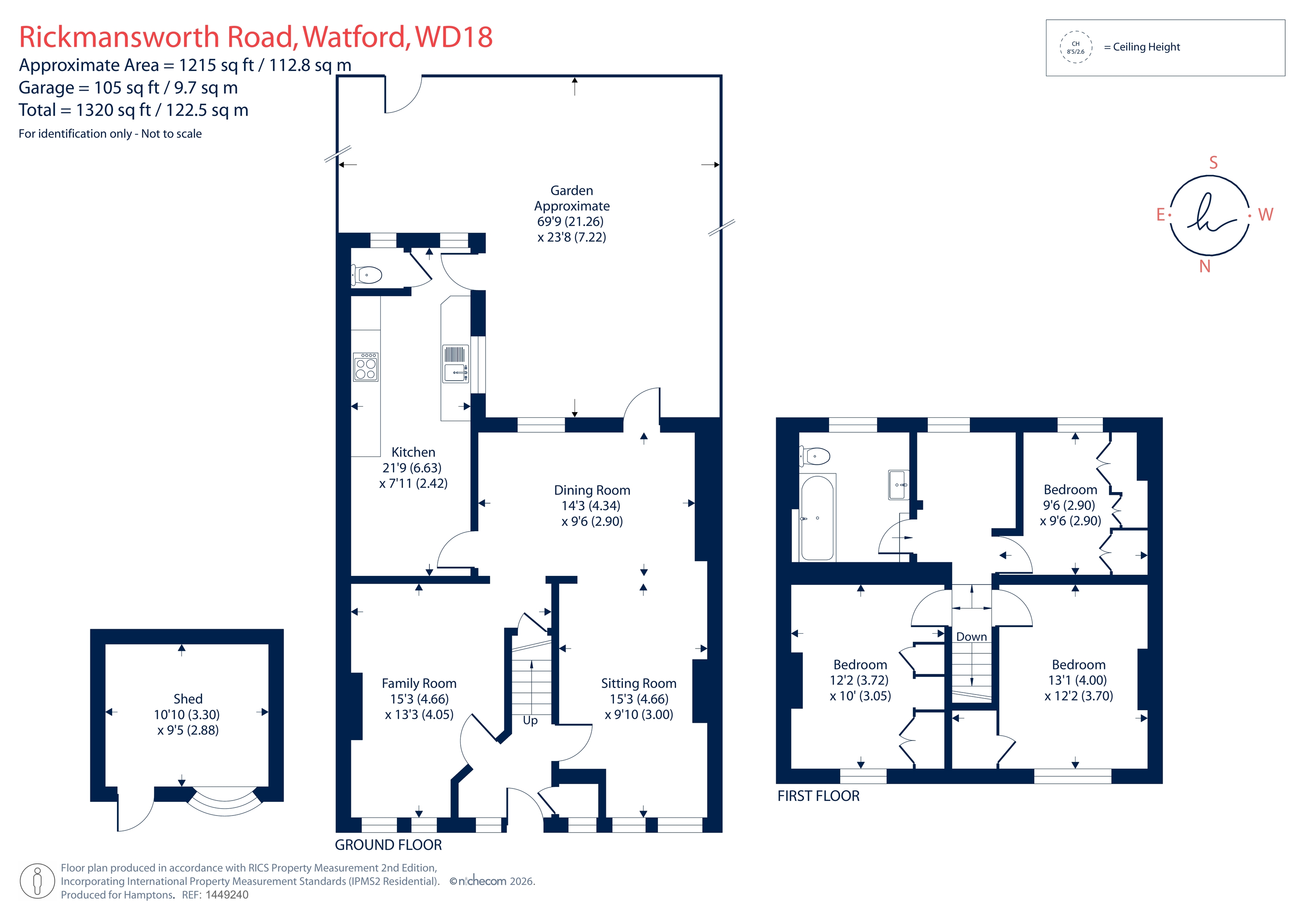 197, Rickmansworth Road, Watford floorplan