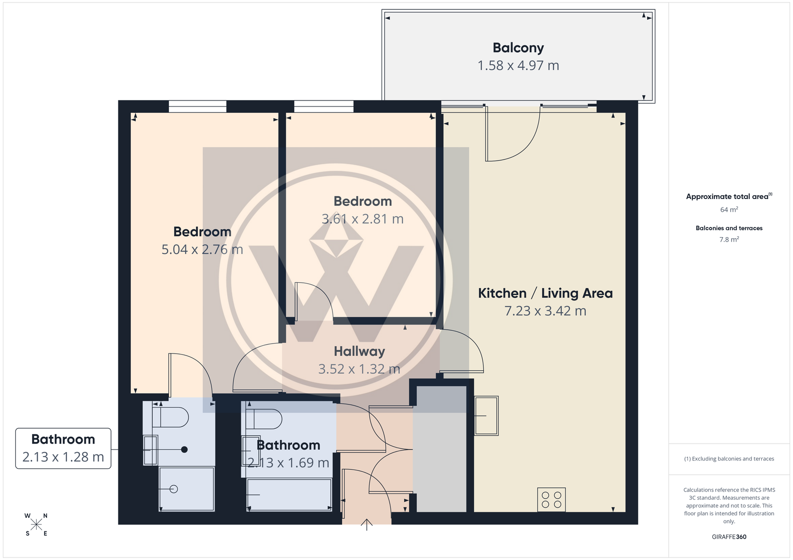 9 Laurina Apartment,10 Carnation Gardens, Nestles Avenue, London floorplan