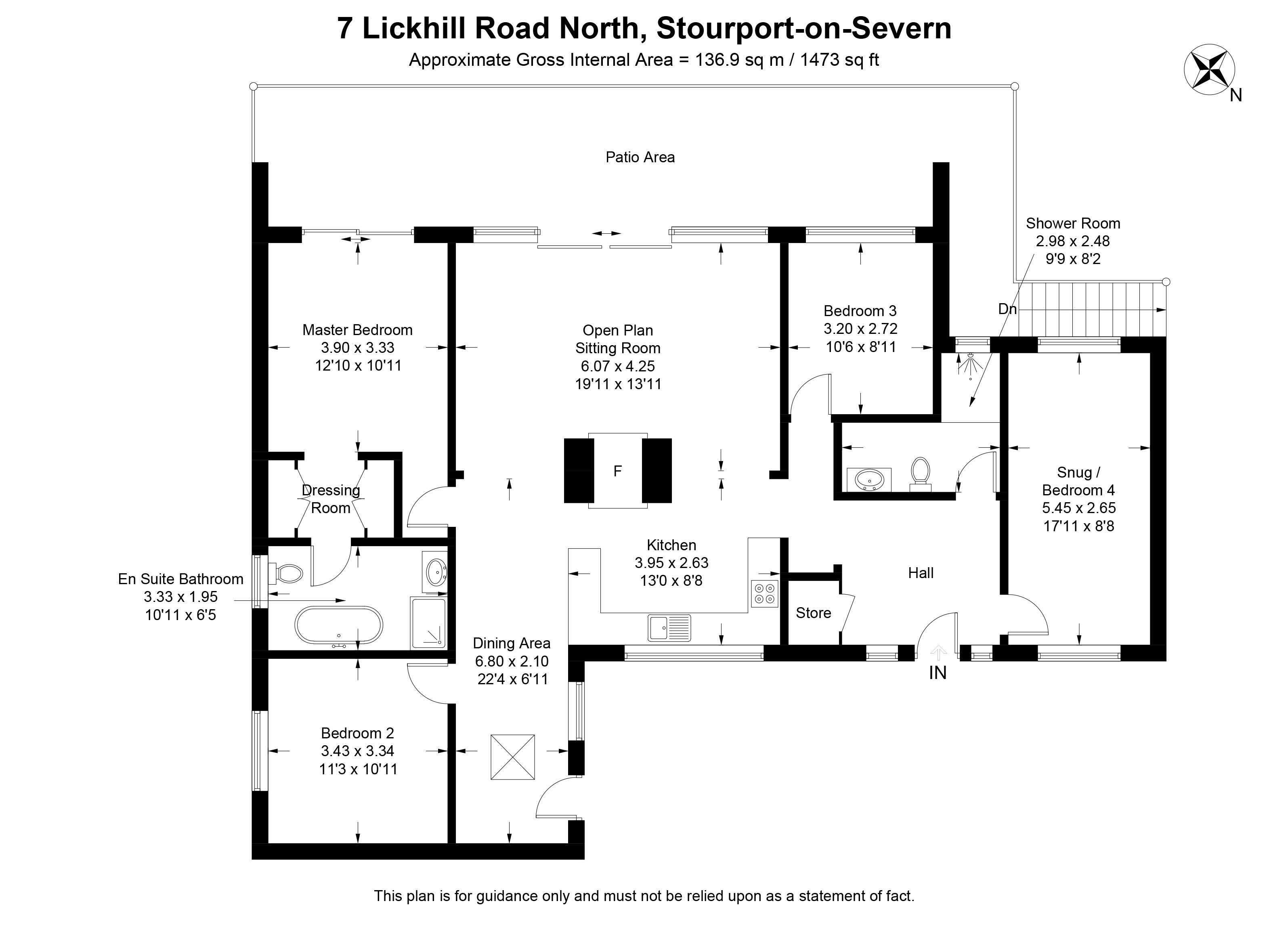 Green Meadows, 7, Lickhill Road North, Stourport-On-Severn floorplan