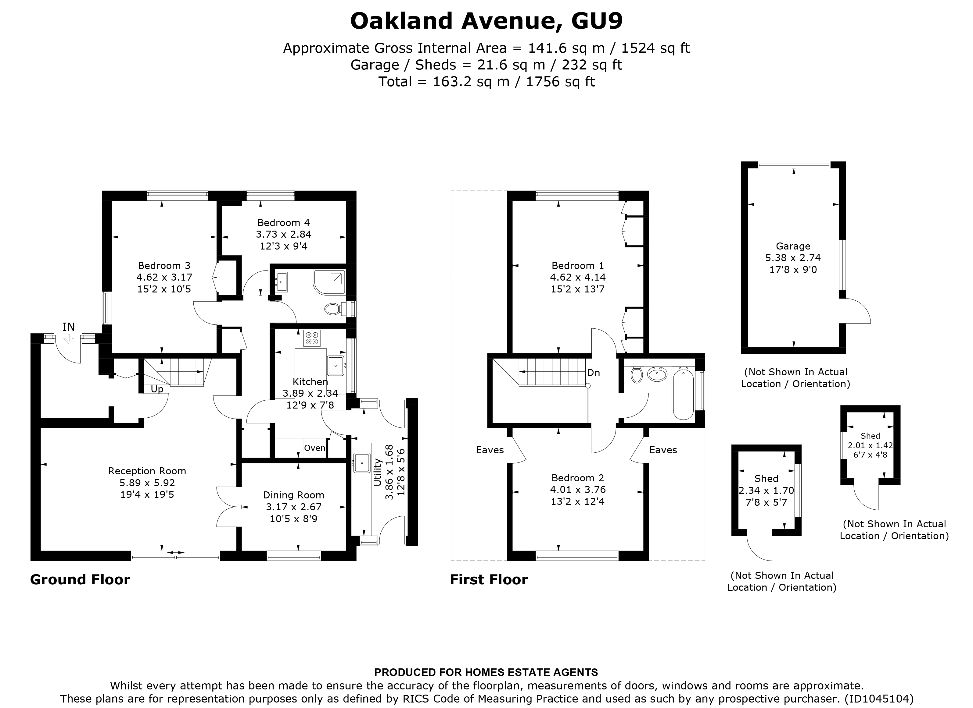 Oakland Avenue, Farnham, Surrey GU9, 4 bedroom detached house for sale