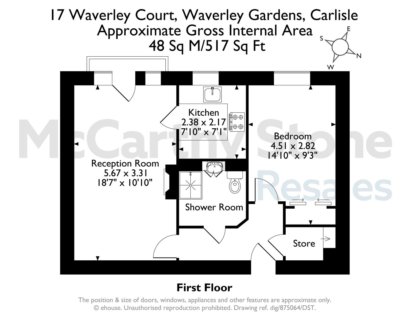 17 Waverley Court, Waverley Gardens, Carlisle floorplan