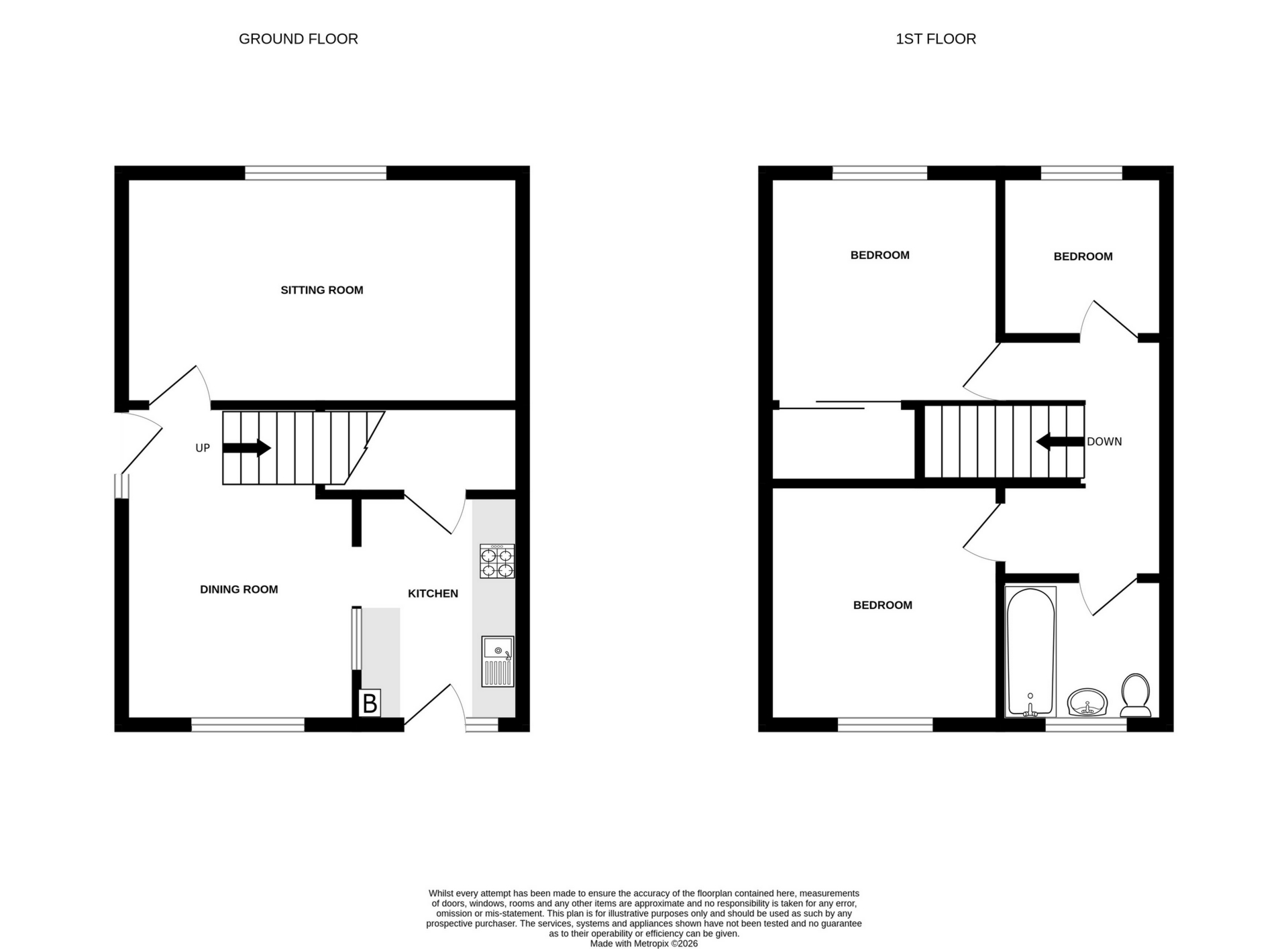 12, St Francis Close, Deal floorplan