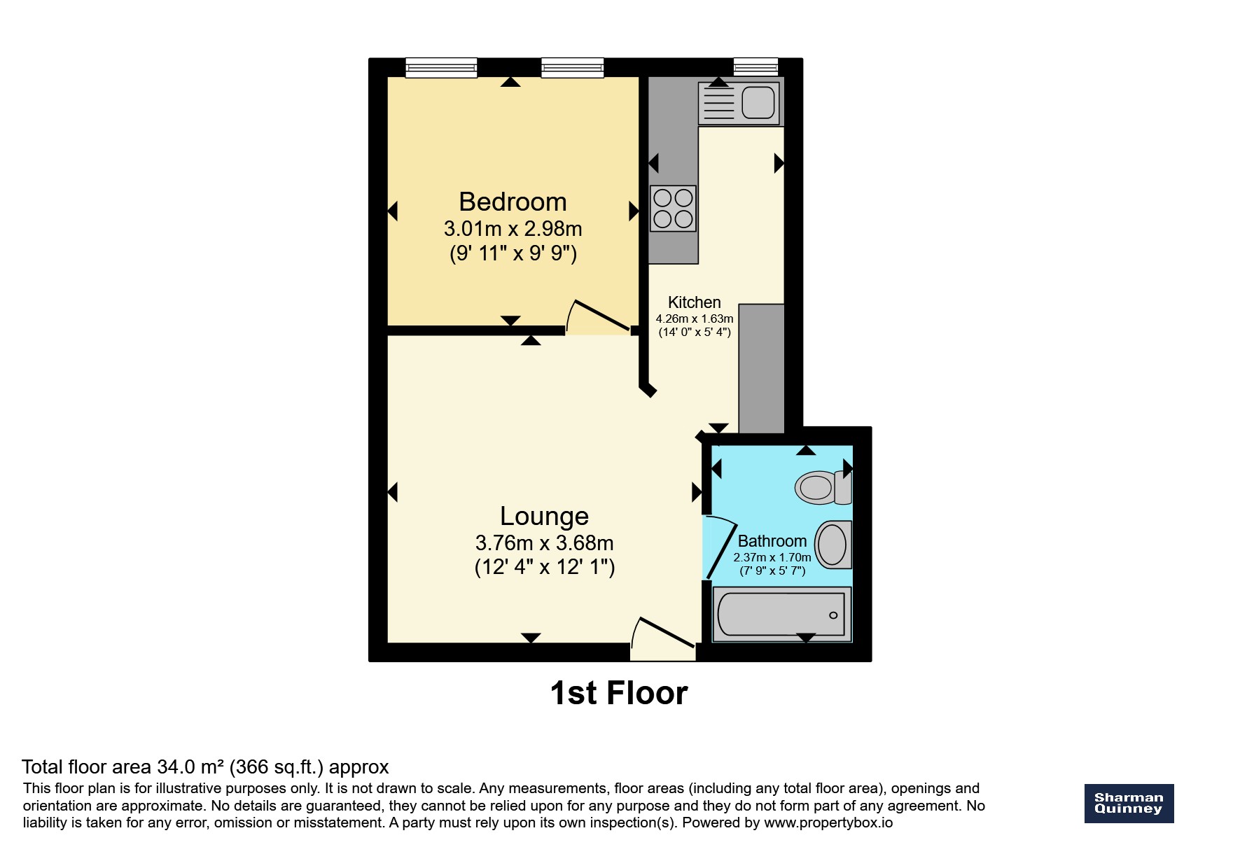 Flat 2, Causeway Centre, High Causeway, Peterborough floorplan