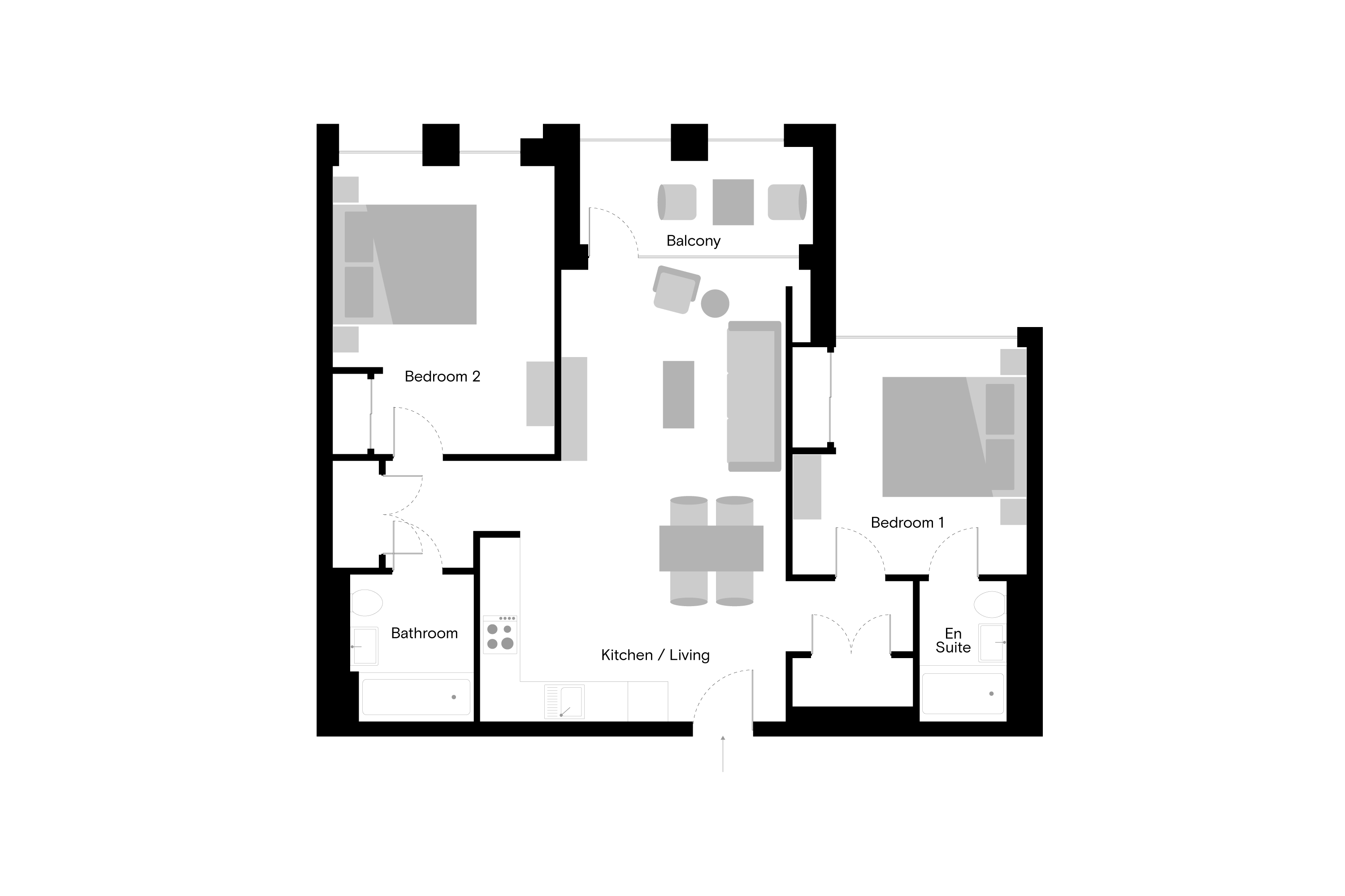Flat 4116, Gessner Apartments, 3 Watermead Way, Tottenham Hale floorplan