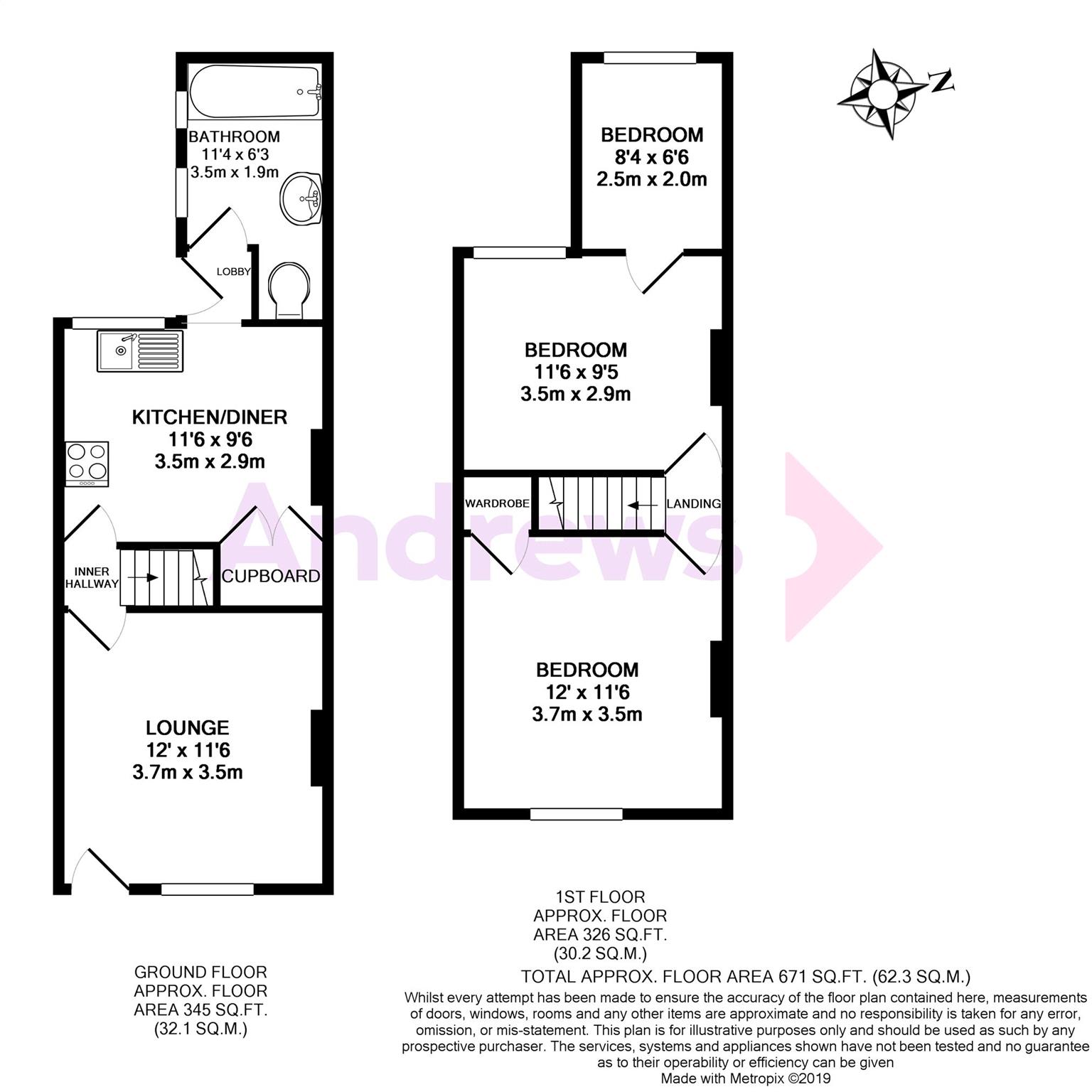 3 Bedrooms Terraced house for sale in Cobden Road, Sevenoaks, Kent TN13