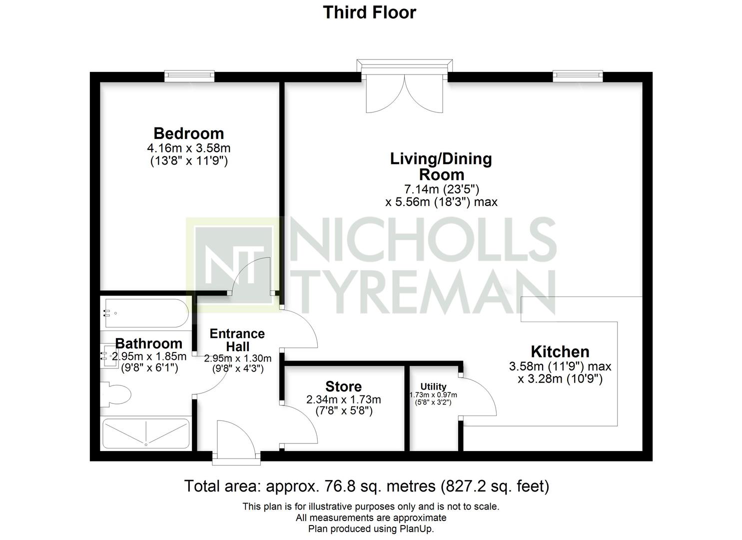 Apartment 10, Westfield House, Station Parade, Harrogate floorplan