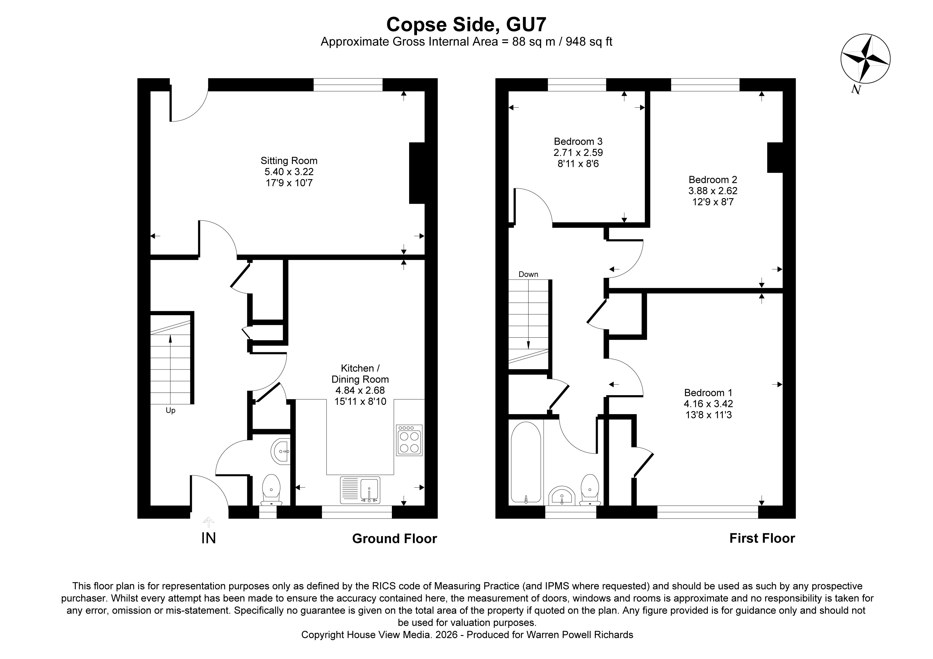 17, Copse Side, Surrey floorplan