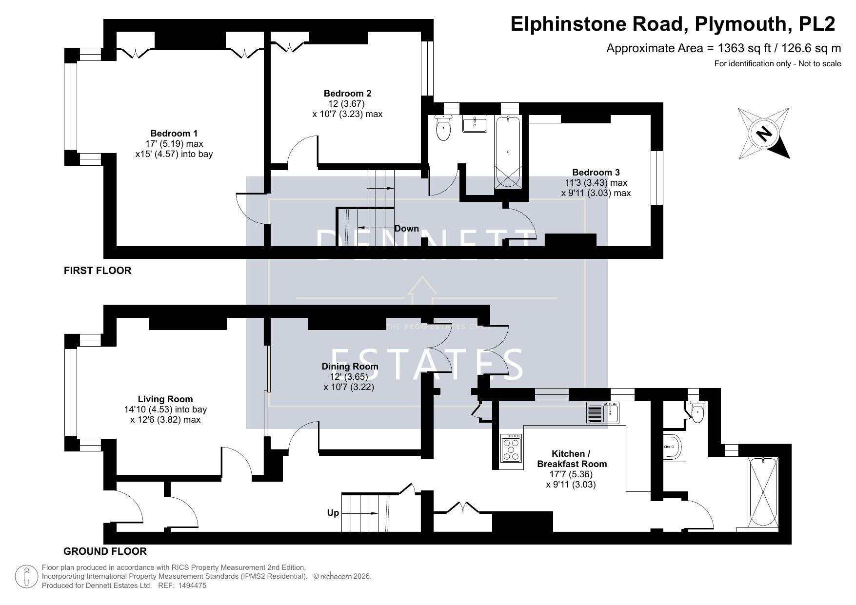 7 Elphinstone Road, Plymouth floorplan