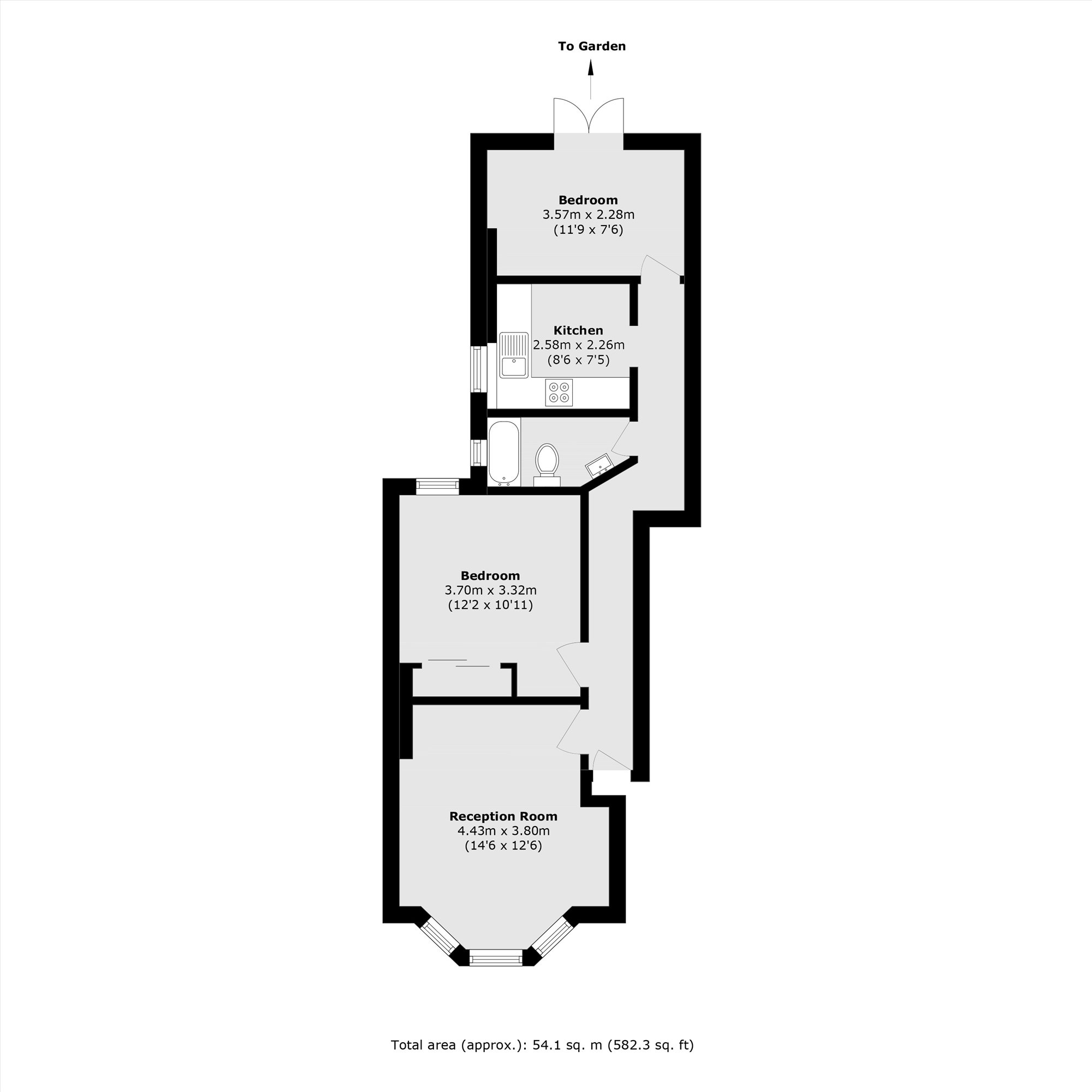 91b, Tressillian Road, London floorplan